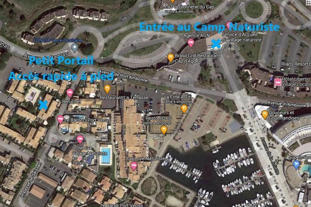Cap D'Agde - Residence Estivales - Proche Naturiste - Terrasse - Wifi - Parking - Piscine - Clim Eksteriør billede